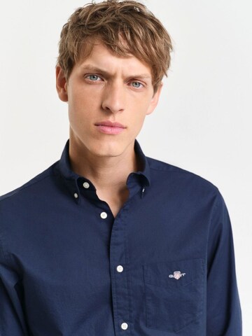 GANT Regular fit Overhemd in Blauw