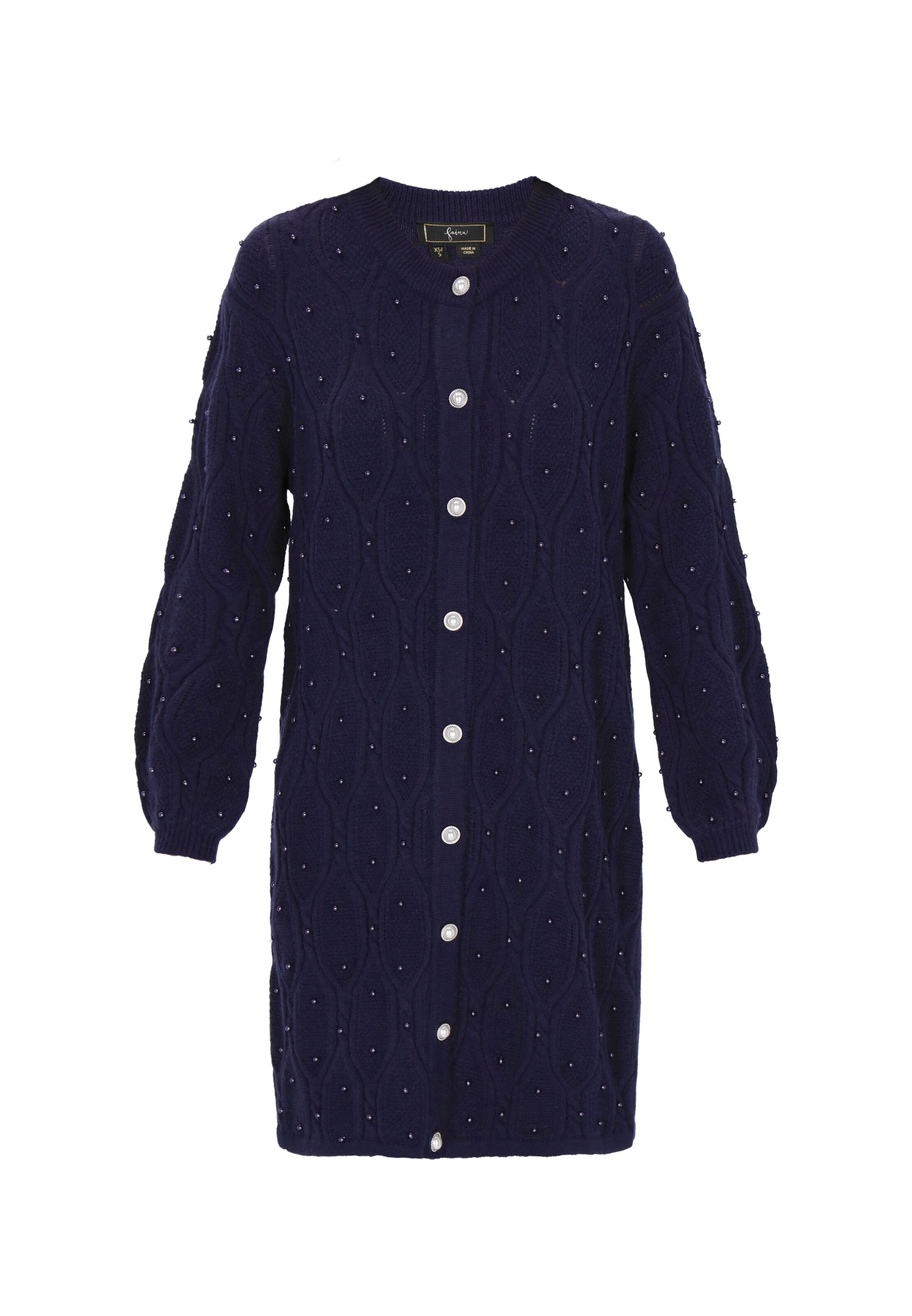 faina - Casaco de malha em azul: frente