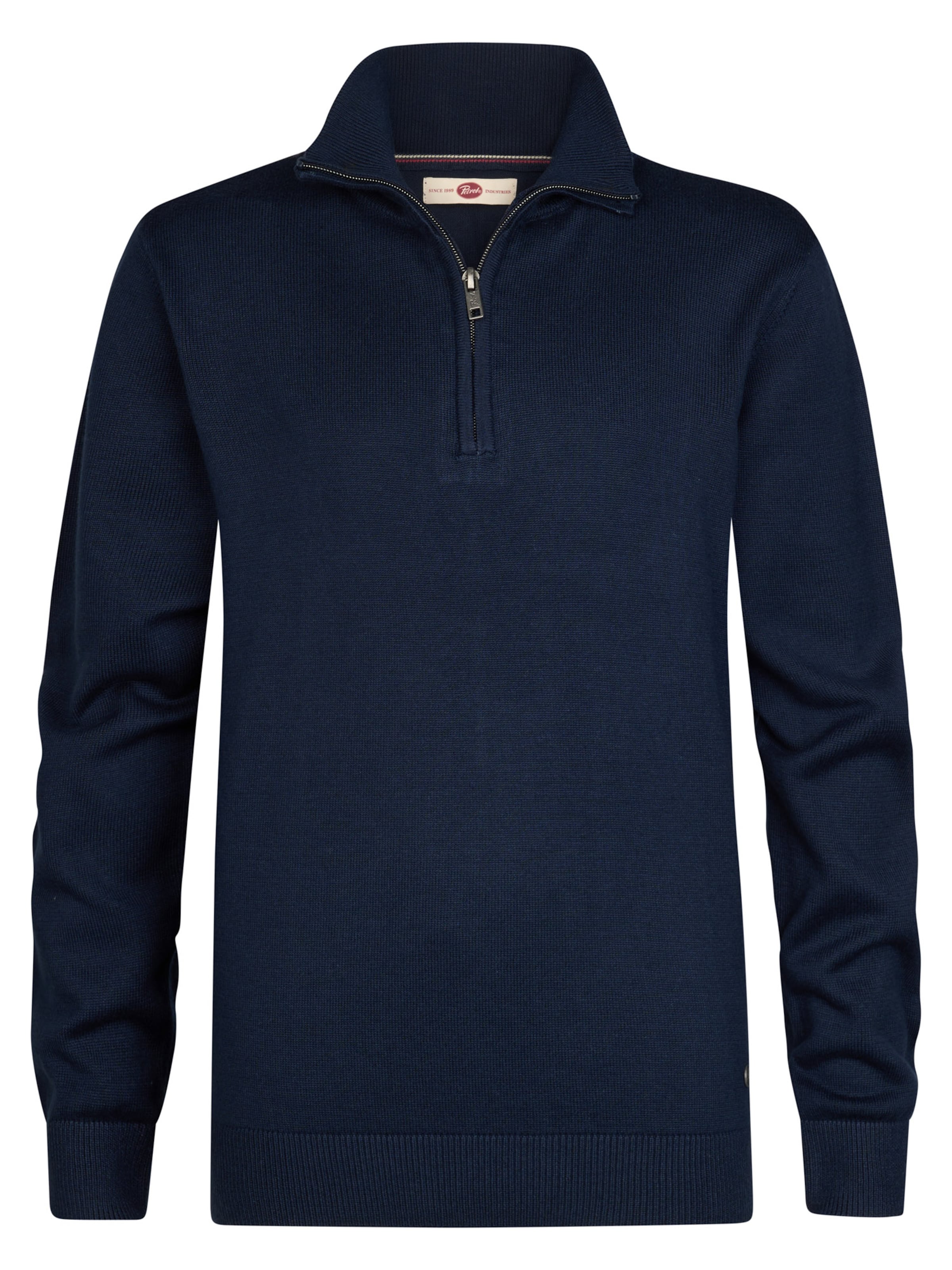 Petrol Industries Trui in Blauw: voorkant