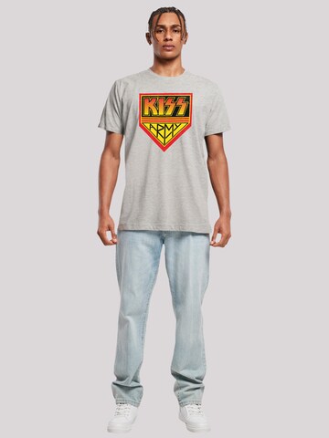 F4NT4STIC T-Shirt 'Kiss Army Logo' in Grau