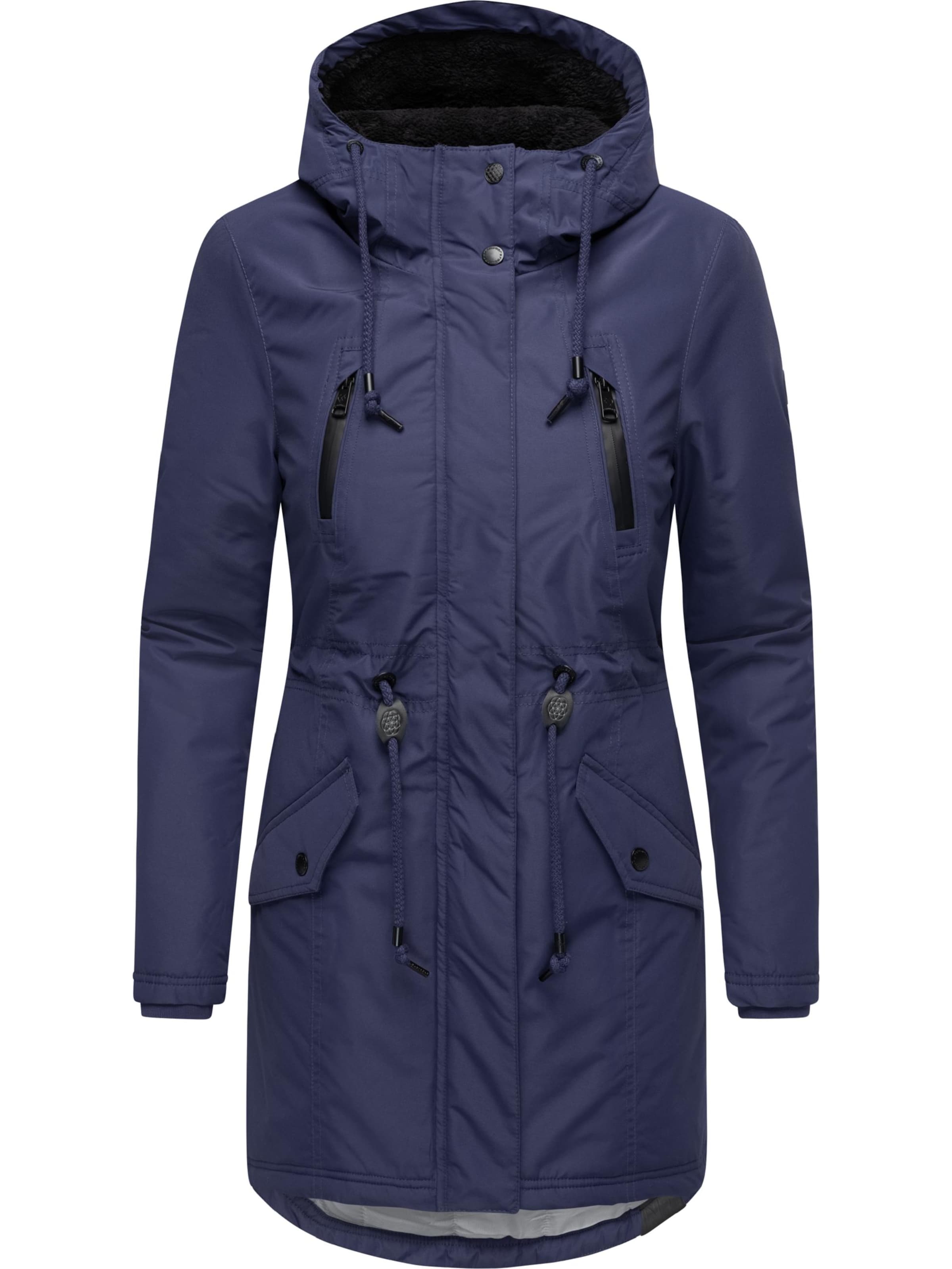 Ragwear Zimná parka 'Elsien' - Modrá: predná strana