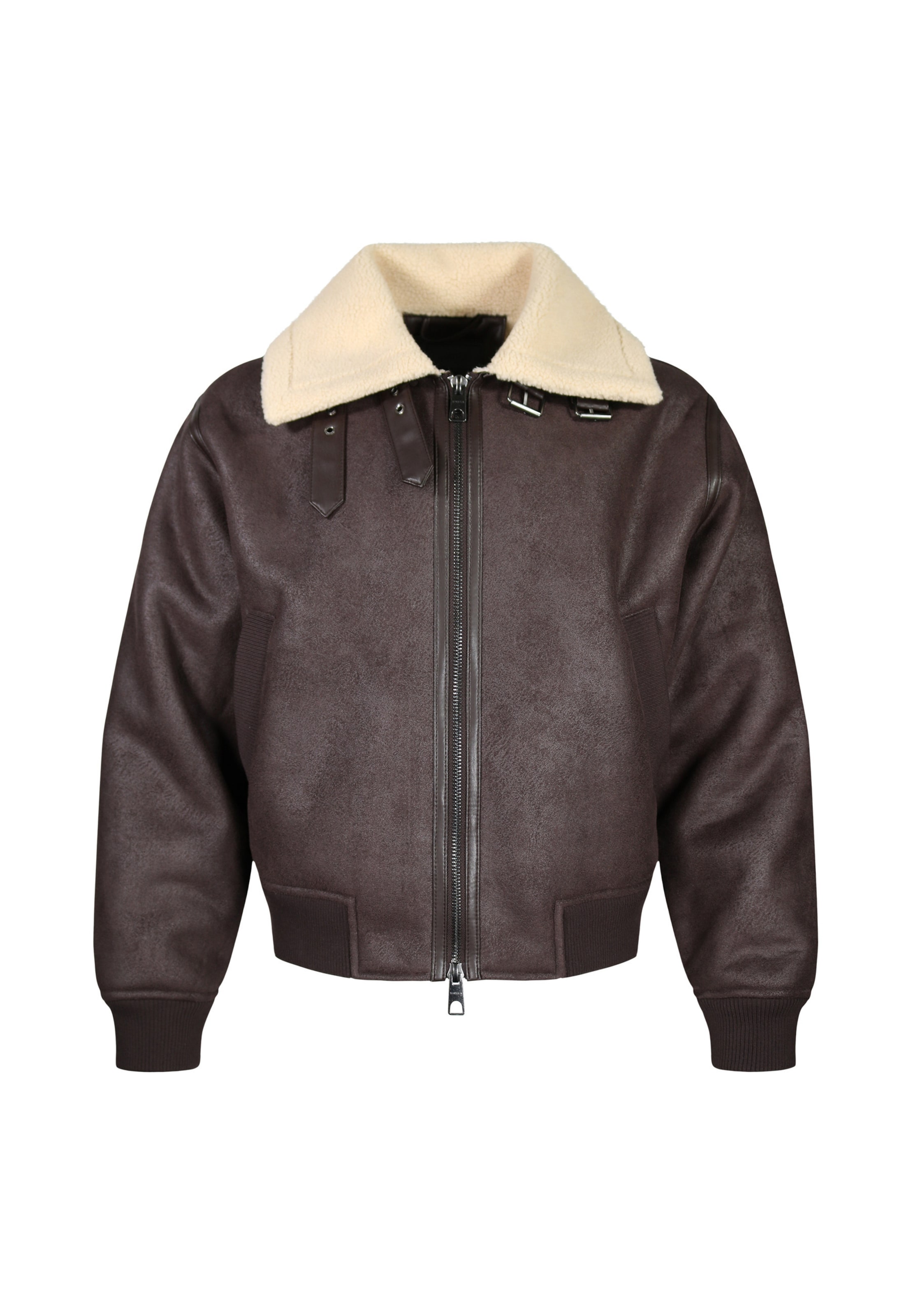 SikSilk Winterjas in Bruin: voorkant