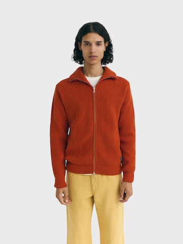 Thinking MU Strickjacke 'Ekaiz' in Orange: Vorderseite