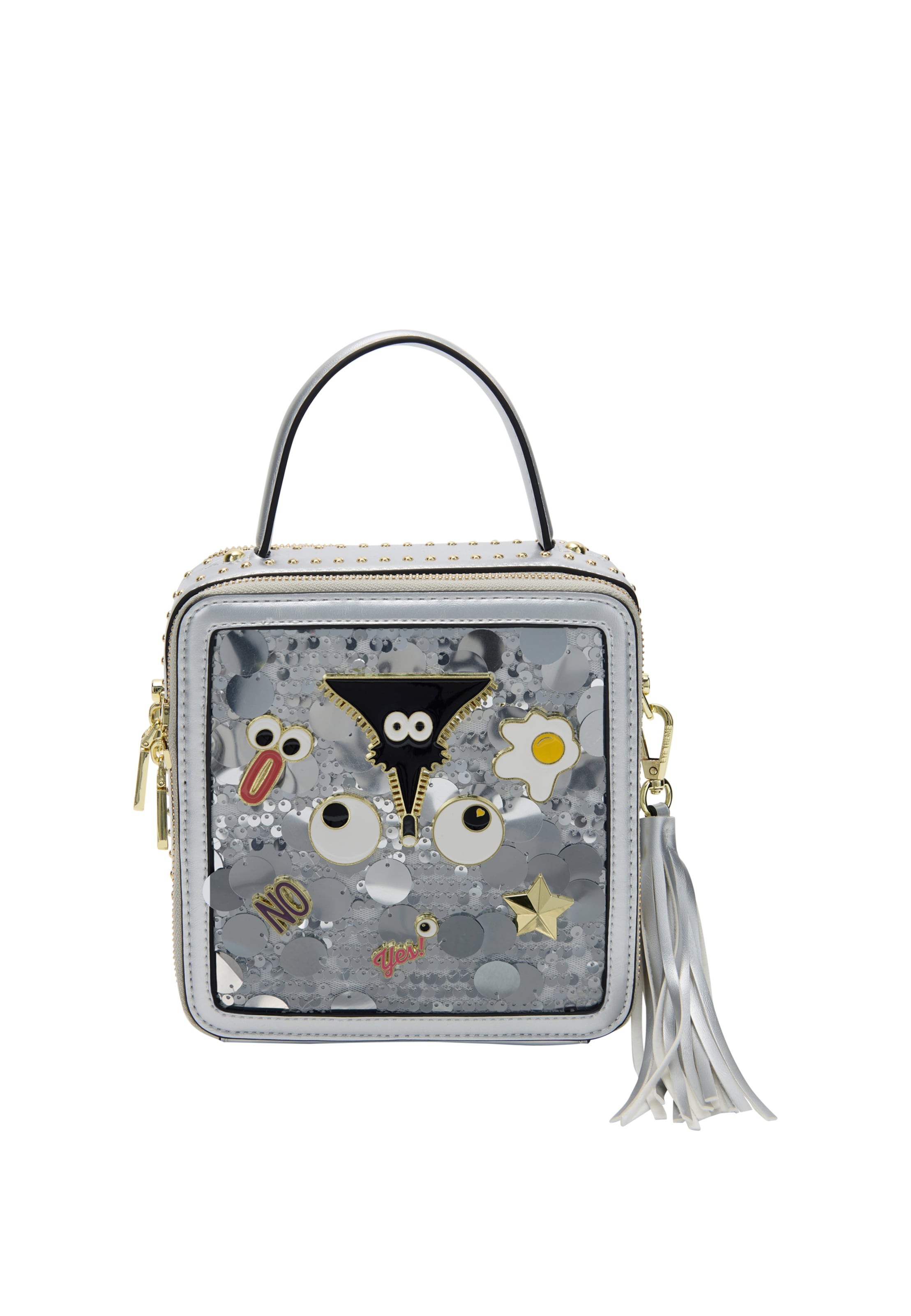 MYMO Handtas in Zilver: voorkant