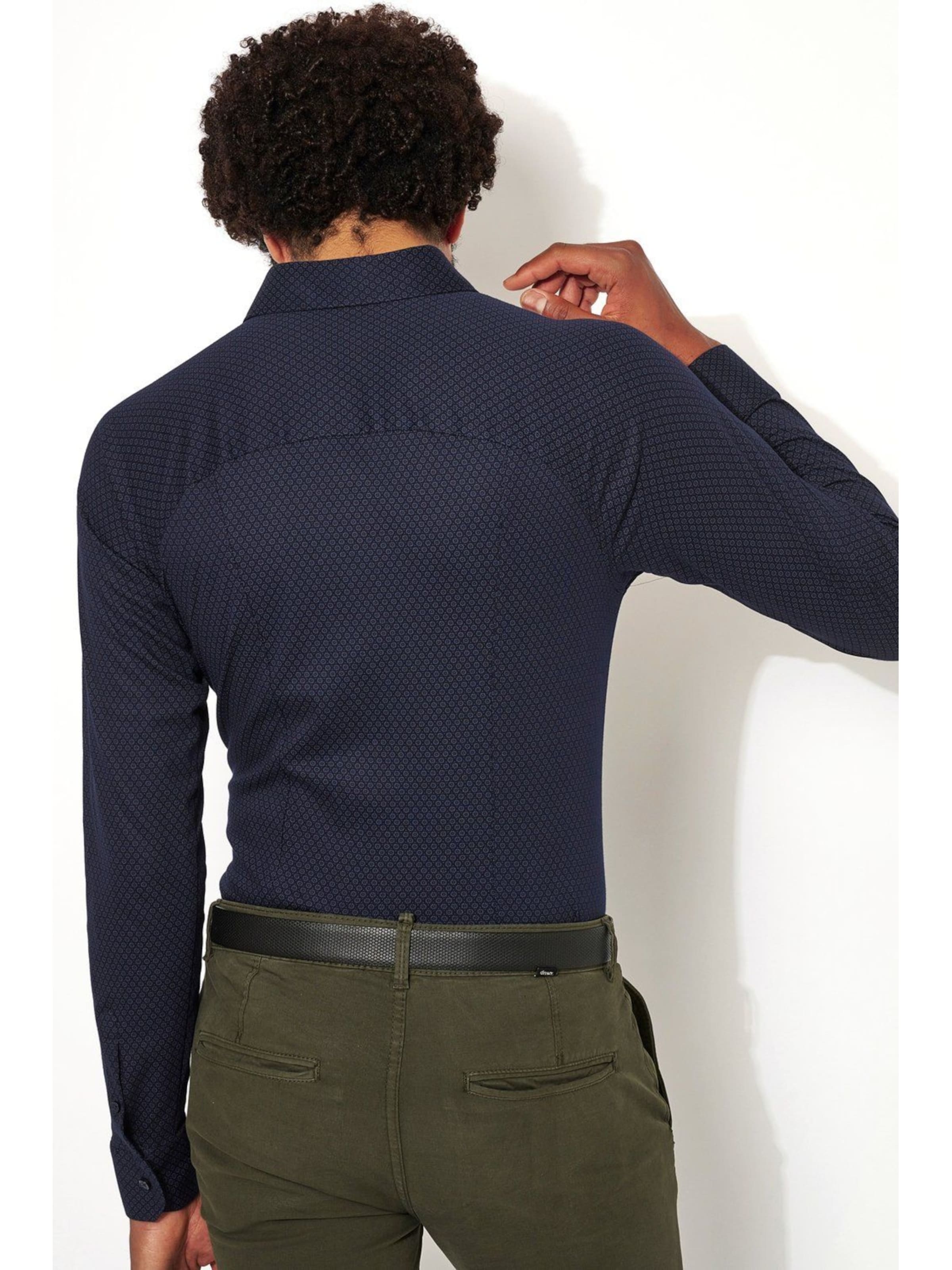 DESOTO Slim Fit Hemd 'Kent'‌‌ in Blau