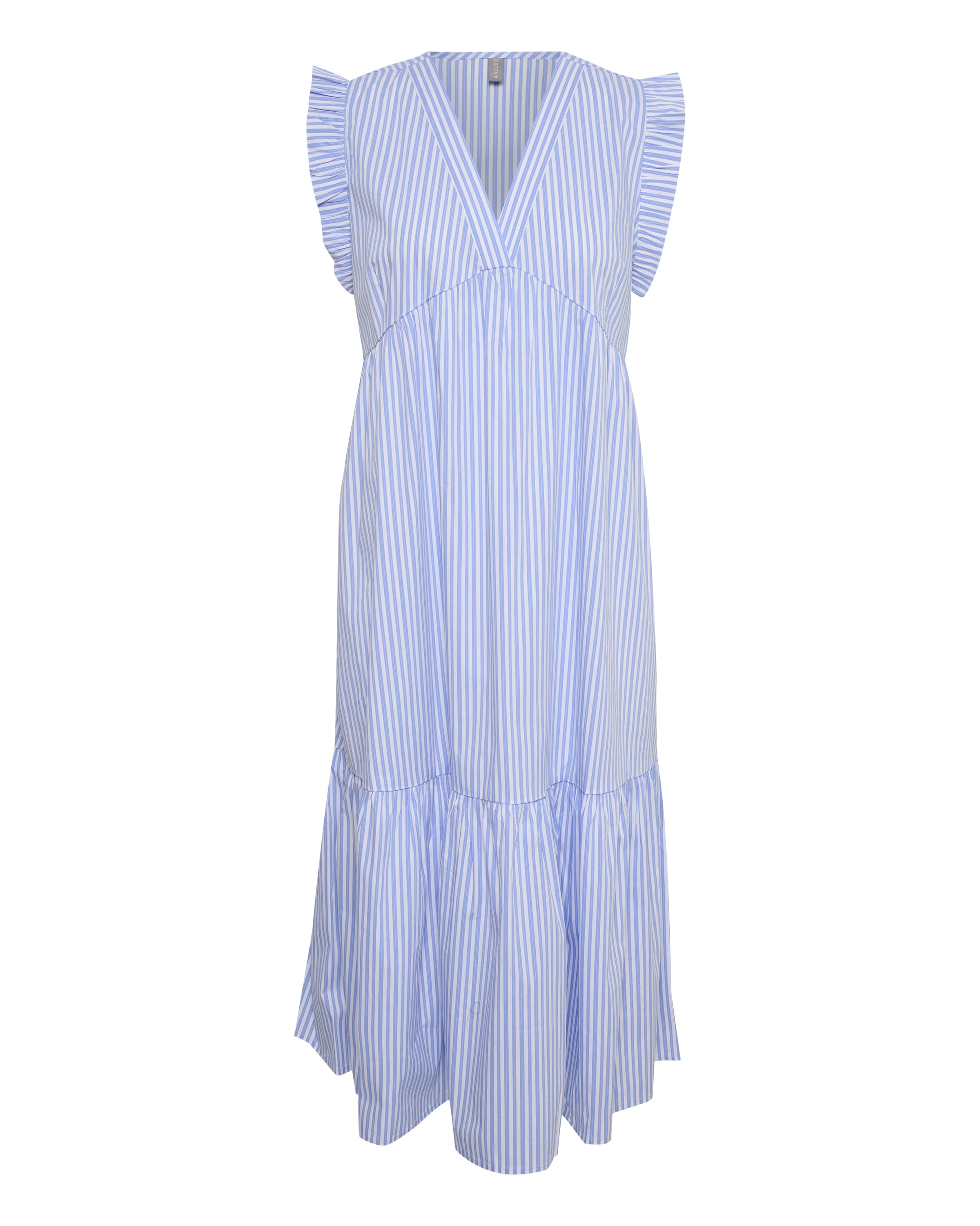 CULTURE Kjole 'Bjørg' i blå: forside