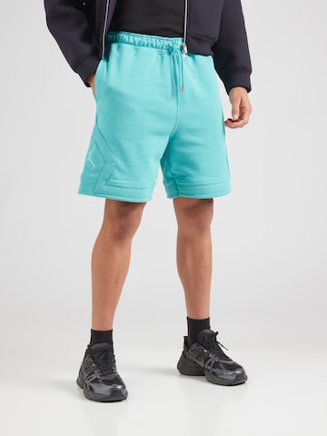Regular Pantaloni de la Jordan pe verde: față