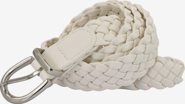 styleBREAKER Gürtel 'Flechtgürtel schmal' in Weiß: Vorderseite