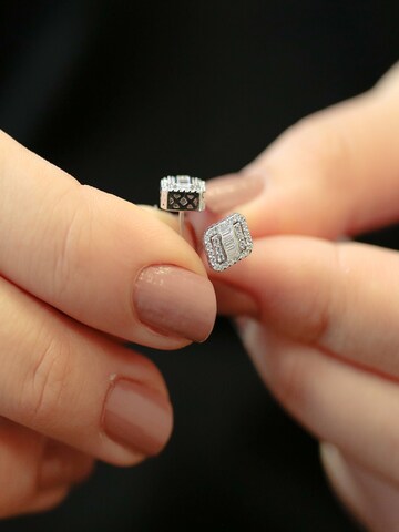 EinStein Diamant Earrings in Silver