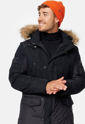 INDICODE JEANS Parka 'Jarl' in Schwarz