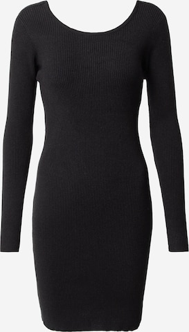 PIECES Úpletové šaty 'Nia' – černá: přední strana