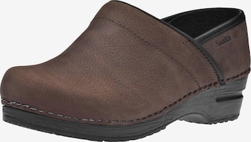 SANITA Clogs in Brown: front