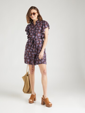 Rochie tip bluză de la Compania Fantastica pe albastru