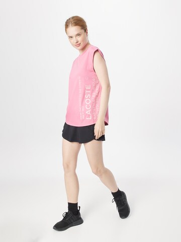 Lacoste Sport Funkční tričko – pink