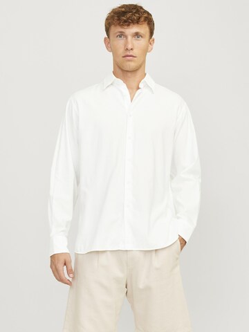 JACK & JONES Comfort fit Overhemd in Wit: voorkant
