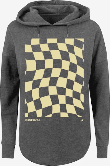 F4NT4STIC Sweatshirt in hellgelb / dunkelgrau, Produktansicht