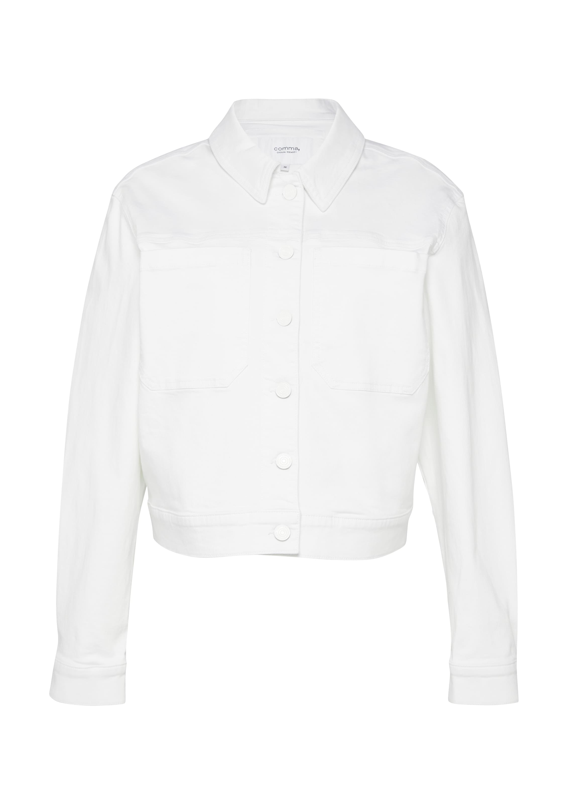 comma casual identity Tussenjas in Wit: voorkant