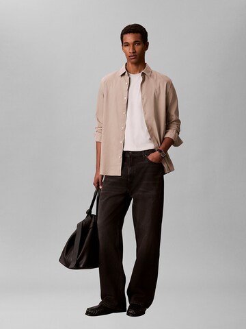 T-Shirt 'Supima' Calvin Klein en gris
