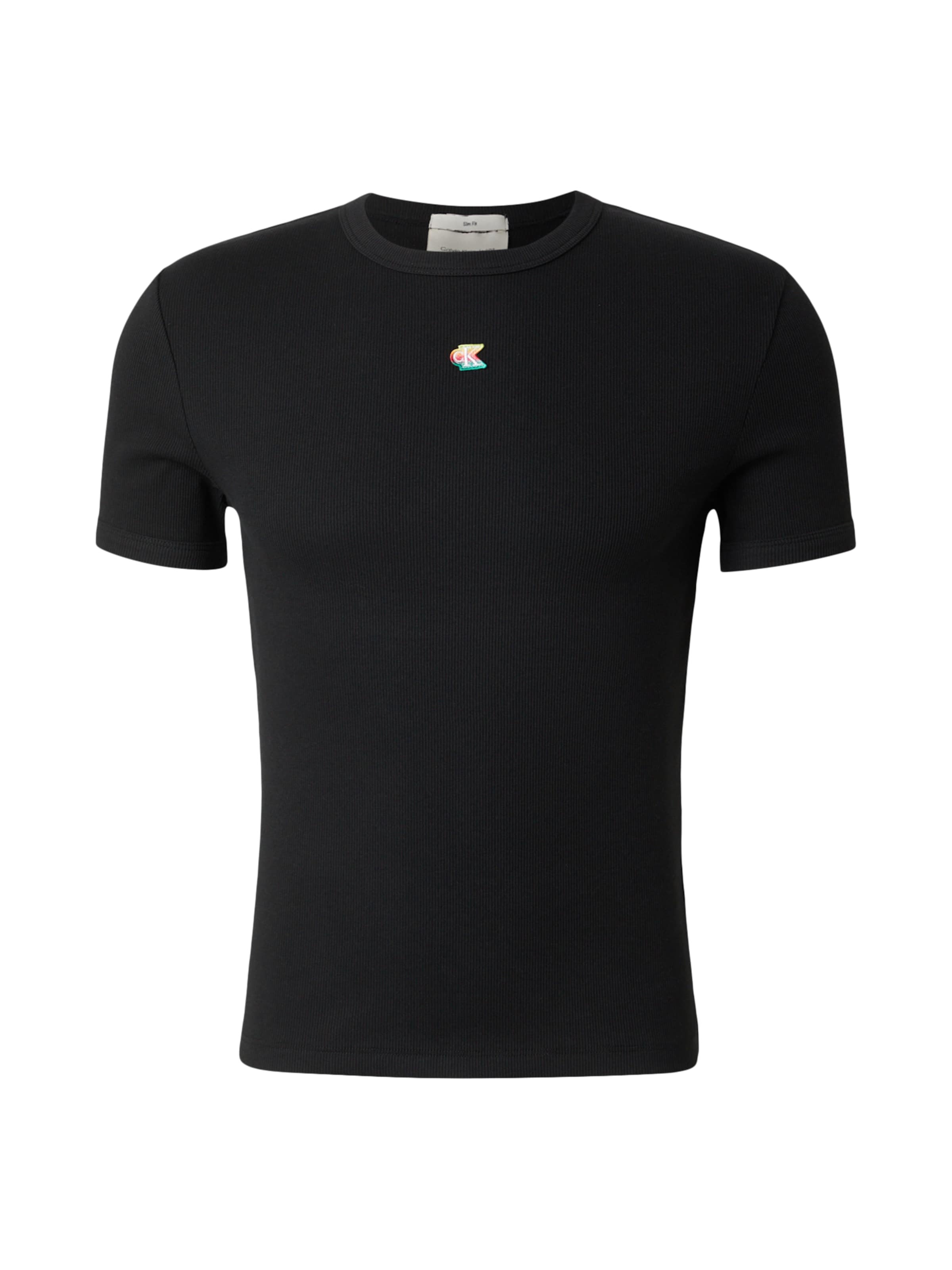 Calvin Klein JeansMajica - crna boja: prednji dio