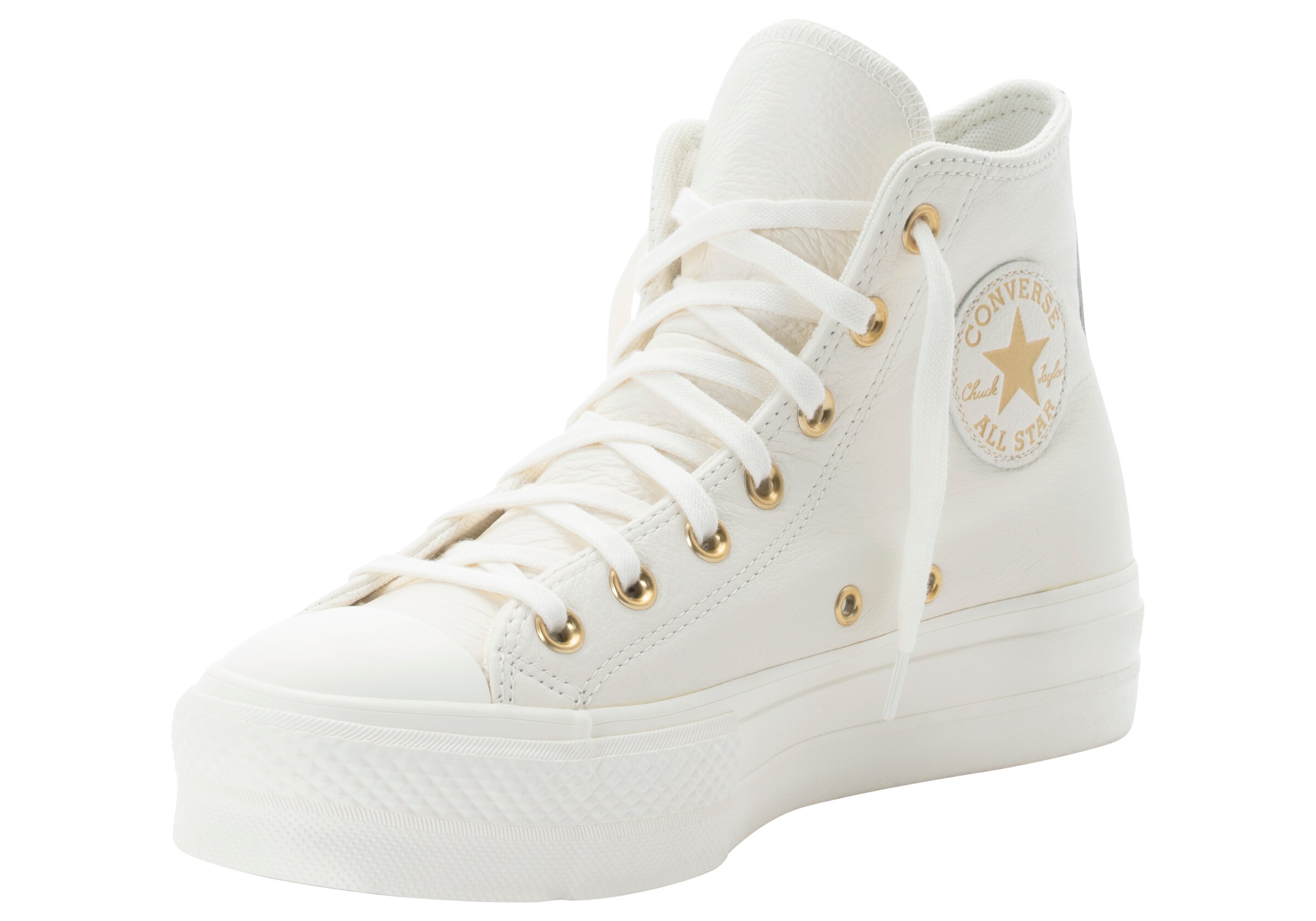 Sneaker înalt 'CHUCK TAYLOR ALL STAR EVA LIFT PLATFORM' de la CONVERSE pe bej: față