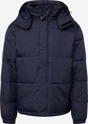 !Solid Winter Jacket in Blue: front