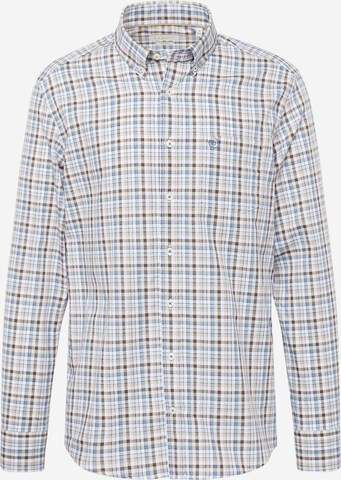 bugatti Regular fit Button Up Shirt in Beige: front