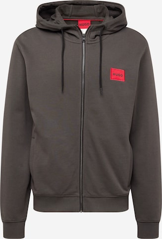 HUGO Red Sweatjacke 'Daple' in Grau: predná strana