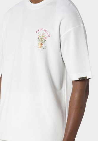 T-Shirt 'Pot De Vie' Pas De Monaco en blanc