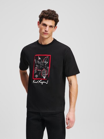 Karl Lagerfeld Póló 'Karl Series' - fekete: elől