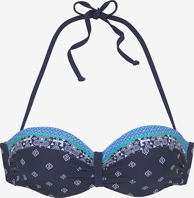 LASCANA Bikini Top in Blue / Navy / Green / White, Item view