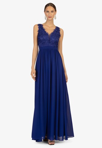 Robe de soirée Kraimod en bleu : devant