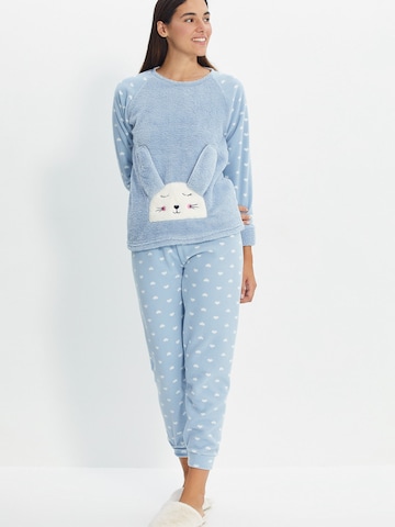 Trendyol Пижама в Синий: спереди
