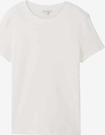 T-shirt TOM TAILOR en blanc : devant