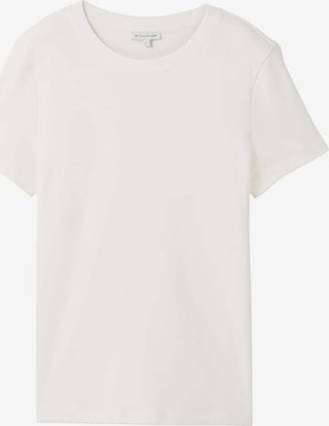 T-shirt TOM TAILOR en blanc : devant