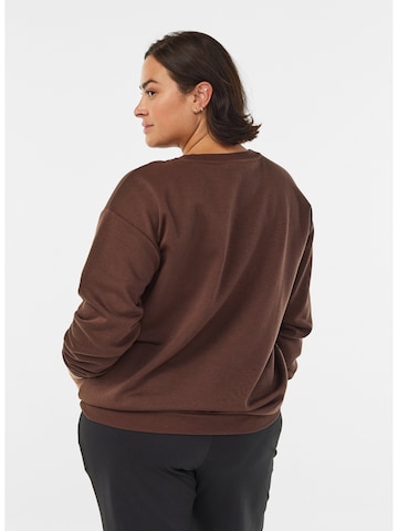 Active by Zizzi Pullover 'Cannie' in Braun