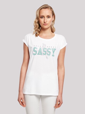 T-shirt 'Looney Tunes Lola Bunny Sassy' F4NT4STIC en blanc : devant