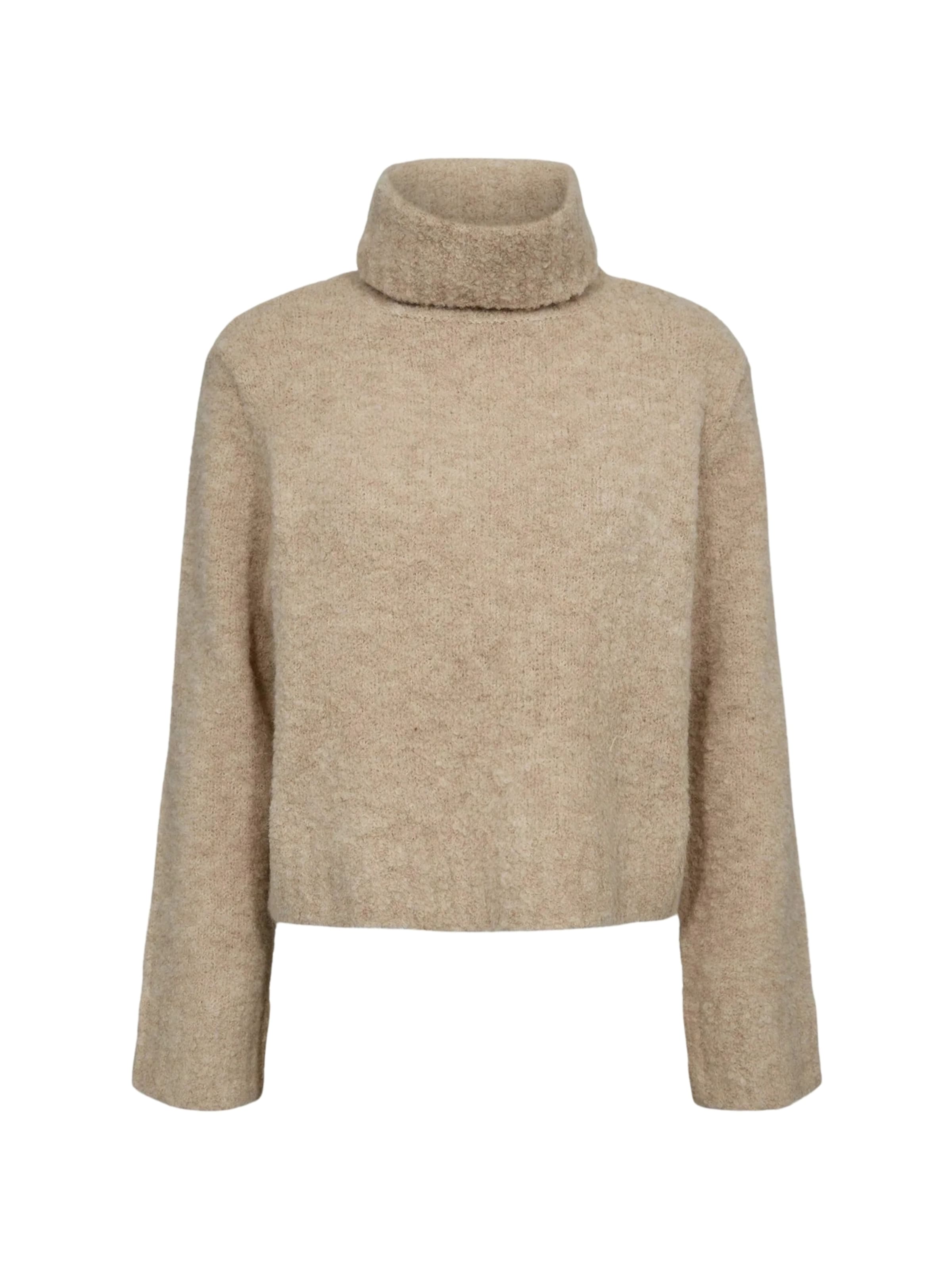 NÜMPH Svetr 'NUWILLA' – béžová: přední strana