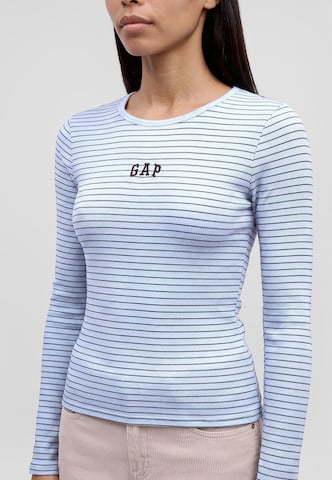 Gap Petite Shirt in Blue: front