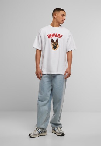 MARKET Shirt 'Beware Sign' in Wit