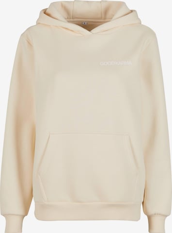 Sweat-shirt 'Back Around' Miss Tee en beige : devant