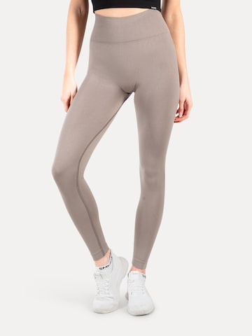 Smilodox Slim fit Leggings ' Trixy ' in Beige: front
