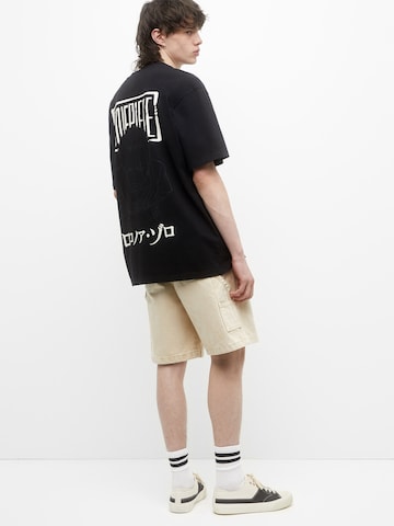 Pull&Bear T-Shirt in Schwarz