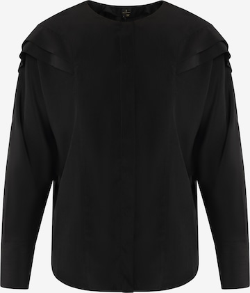 DreiMaster Klassik Blouse in Black: front