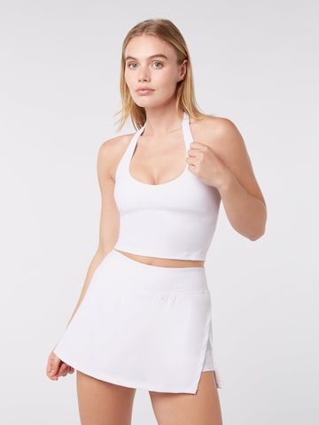 Bustier Soutien-gorge de sport 'Halter Top' YO-GAYA en blanc : devant