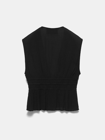 Pull&Bear Blusentop in Schwarz