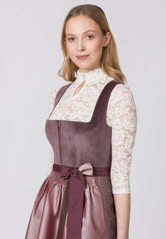 STOCKERPOINT Dirndl 'Malve' in Rood: voorkant