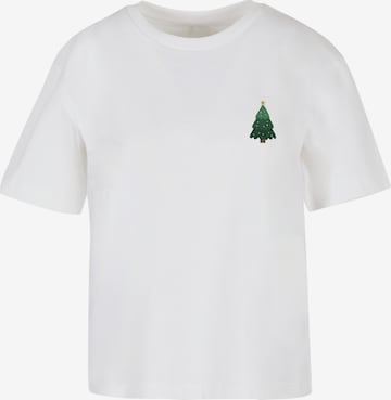 T-shirt 'Christmas Holly Jolly Mood' Merchcode en blanc : devant