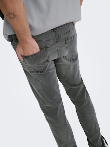 Only & Sons Slimfit Τζιν 'ONSLoom' σε μαύρο