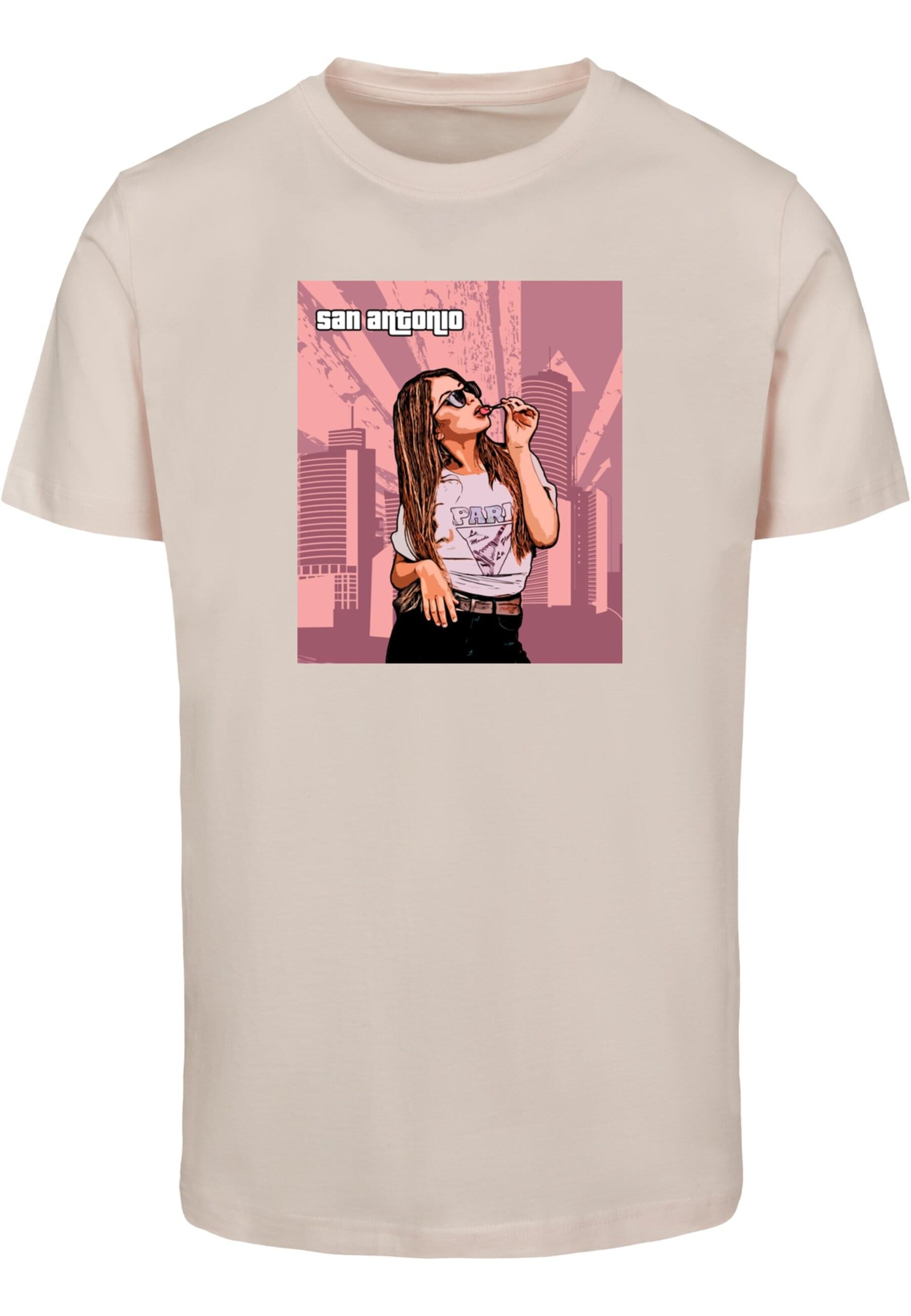 T-Shirt 'Grand - San Antonio' Merchcode en rose : devant