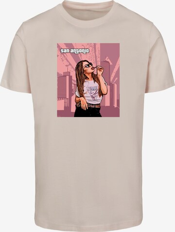 Merchcode Shirt 'Grand - San Antonio' in Pink: front
